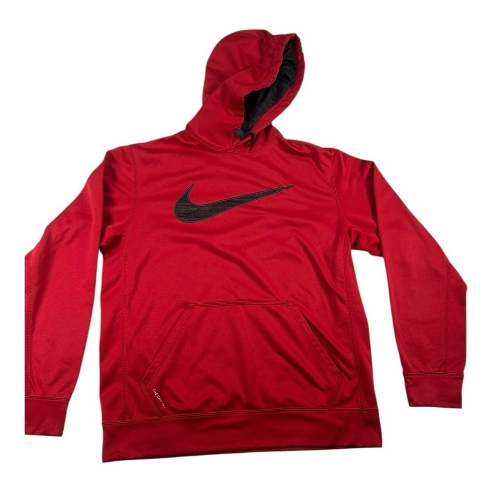 ✅ Nike Crimson Hoodie with Ebony Swoosh excellent condition women size M - Picture 3 of 12